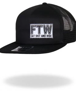 Hot Leathers GSH1013 FTW All Black Snap Back Hat