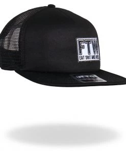 Hot Leathers GSH1013 FTW All Black Snap Back Hat