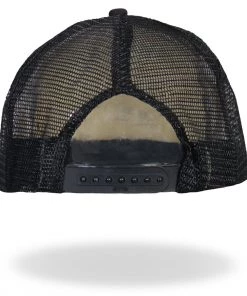 Riding Gear Hot Leathers GSH1016 Try Stomping This American Flag Black Trucker Hat
