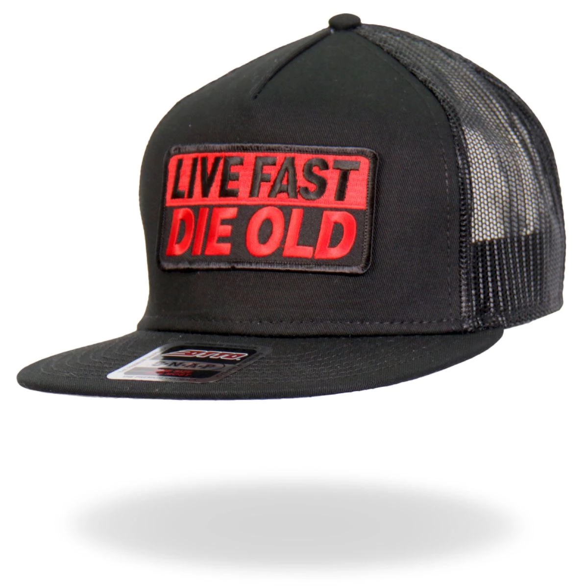 Hot Leathers GSH2022 Live Fast Die Old Snapback Riding Gear