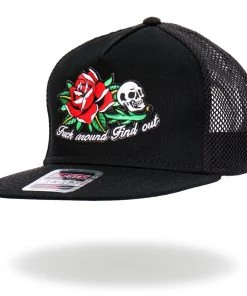 Hot Leathers GSH2026 Black Fuck Around Find Out Snapback Hat Riding Gear