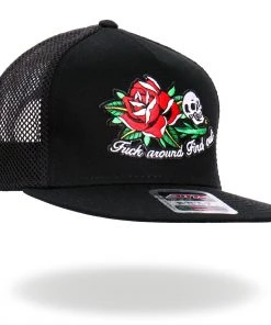 Hot Leathers GSH2026 Black Fuck Around Find Out Snapback Hat Riding Gear