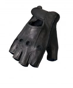 Riding Gear Hot Leathers GVD1005 Deerskin Fingerless Gloves