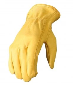 Riding Gear Hot Leathers GVD1012 Gold Deerskin Leather Driving Gloves