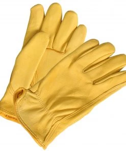 Riding Gear Hot Leathers GVD1012 Gold Deerskin Leather Driving Gloves