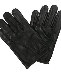 Hot Leathers GVD1014 Black Unlined Deerskin Driving Leather Gloves Riding Gear
