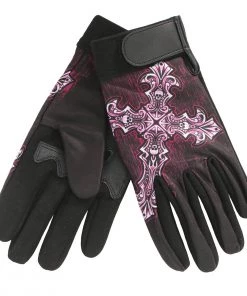 Hot Leathers GVL3001 Ladies 'Sublimated' Textile Mechanic Gloves