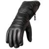 Riding Gear Hot Leathers GVM1001 Men's Black Leather Gauntlet Glove With Quilted Lining
