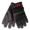 Hot Leathers GVM1302 Uni-Sex Black 'Brass Knuckles' Leather And Mesh Gloves