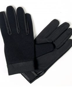 Riding Gear Hot Leathers GVM2005 Plain Black Mechanics Gloves