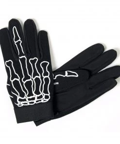 Riding Gear Hot Leathers GVM2011 Skeleton Finger Mechanics Gloves