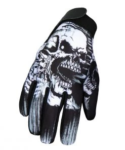 Hot Leathers GVM3004 Men's Black 'Assassin' Textile Mechanic Gloves