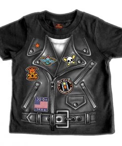Hot Leathers GYS1034 Boys Leather Jacket Toddler T-Shirt Kid's Gear