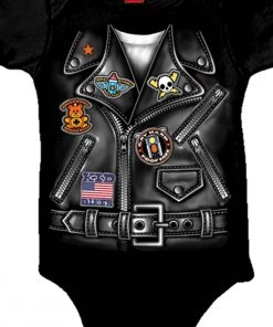 Hot Leathers GYS1036 Boys Leather Jacket Baby Bodysuits