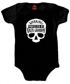 Hot Leathers GYS1038 Biker Grandpa Black Baby Bodysuits