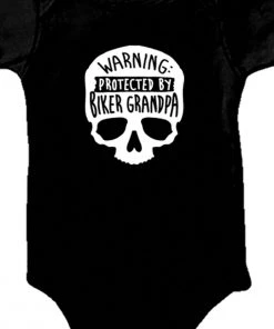 Hot Leathers GYS1038 Biker Grandpa Black Baby Bodysuits