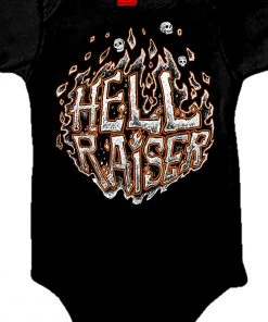 Hot Leathers GYS1052 Black Short Sleeve Hell Raiser Boys Bodysuit Kid's Gear