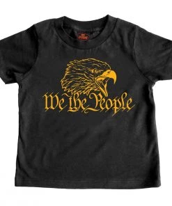 Hot Leathers GYS1059 Kids Black We The People Short Sleeve Shirt Kid's Gear