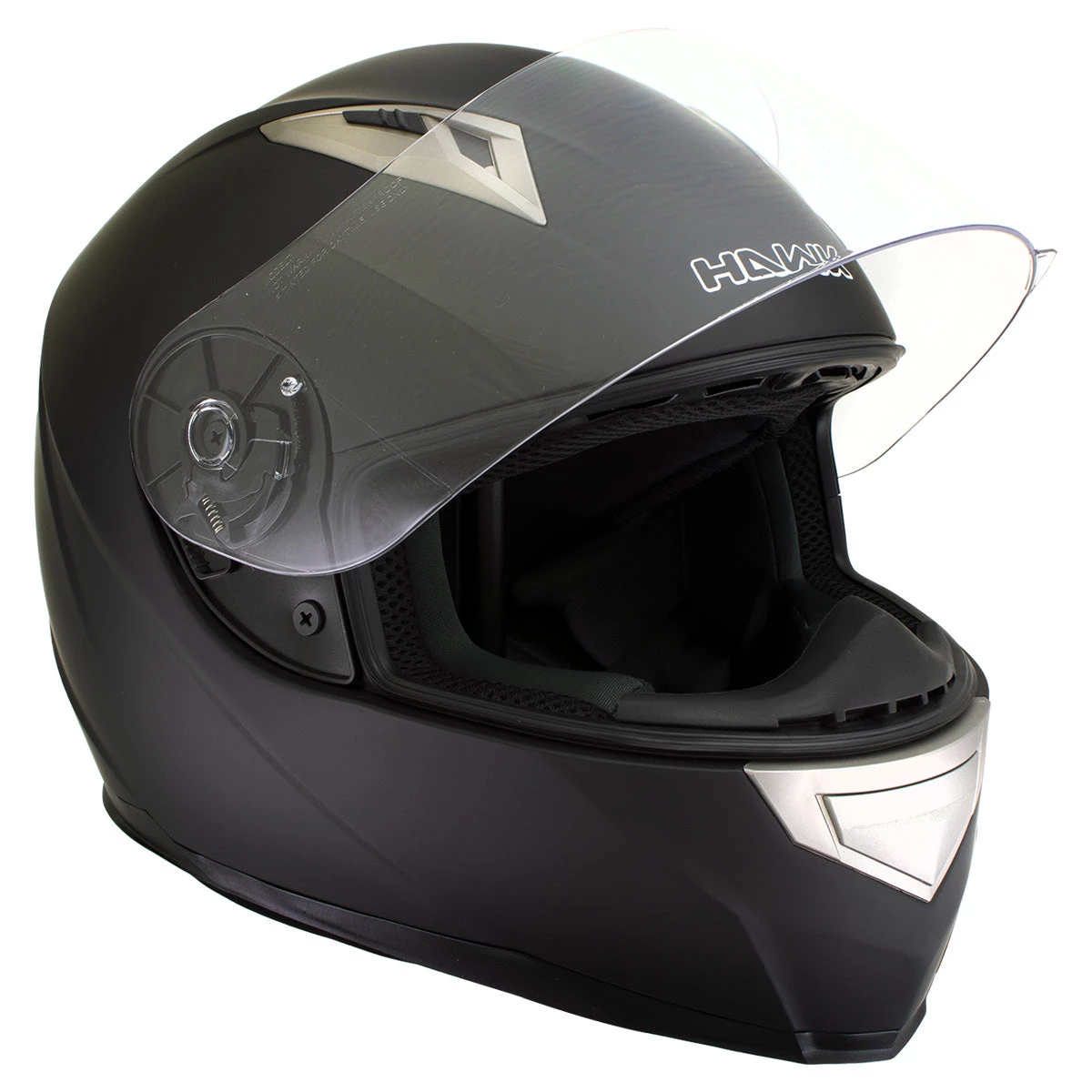 Hawk Helmets Hawk H500 Flat Black Bluetooth Full Face Motorcycle Helmet