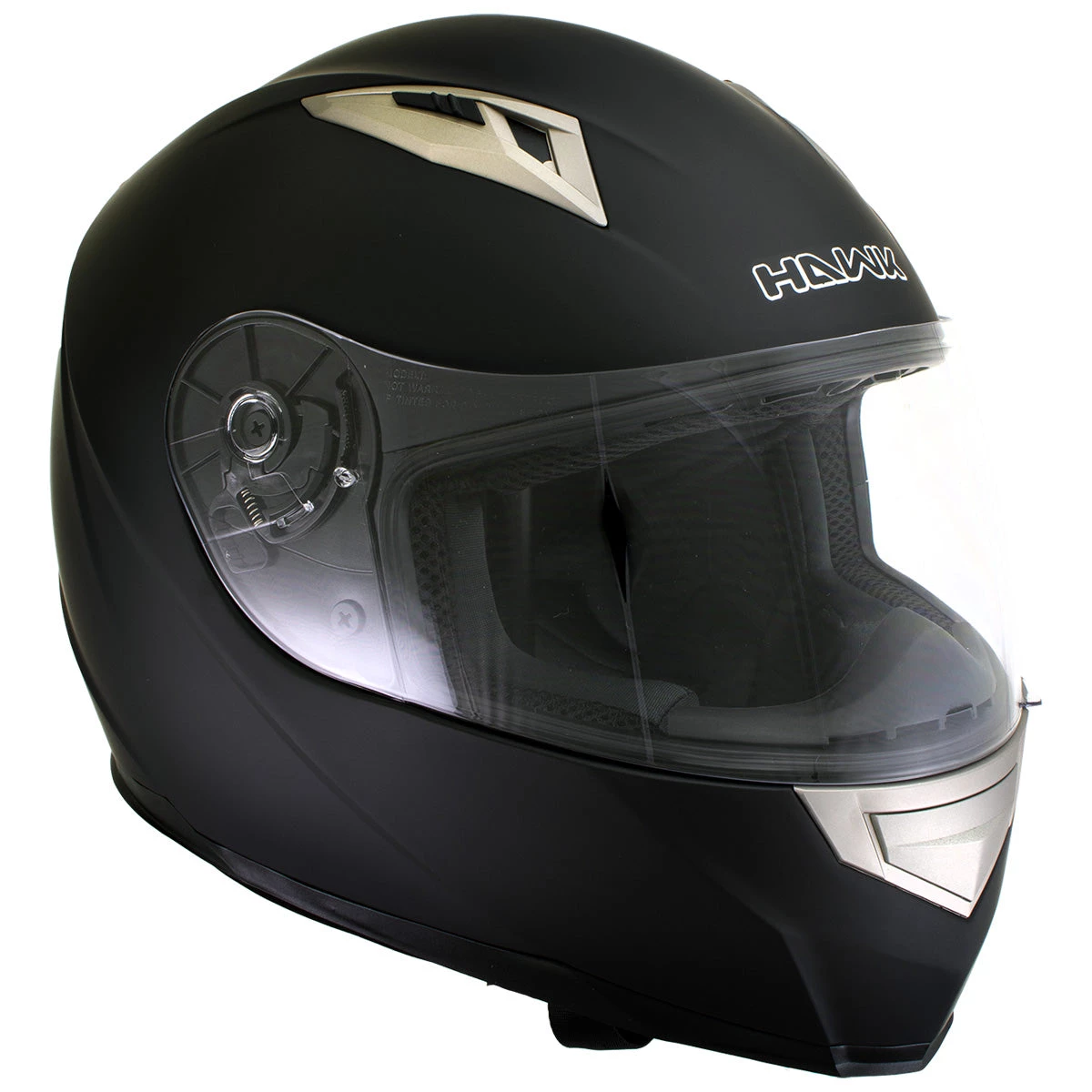 Hawk Helmets Hawk H500 Flat Black Bluetooth Full Face Motorcycle Helmet