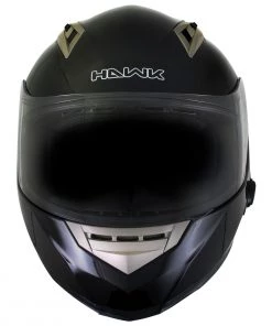 Hawk Helmets Riding Gear Hawk H-510 Glossy Black Bluetooth Full Face Motorcycle Helmet