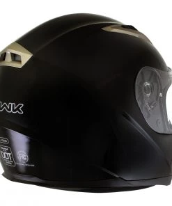 Hawk Helmets Riding Gear Hawk H-510 Glossy Black Bluetooth Full Face Motorcycle Helmet