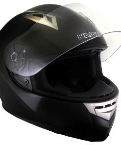 Hawk Helmets Riding Gear Hawk H-510 Glossy Black Bluetooth Full Face Motorcycle Helmet