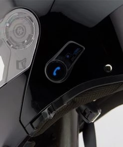 Hawk Helmets Riding Gear Hawk H7000 Glossy Black Modular Motorcycle Helmet With Blinc Bluetooth