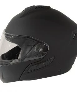 Hawk Helmets Hawk FX ST 11121 7FB Flat Black Modular Motorcycle Helmet Riding Gear