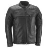 Highway 21 Gasser Men's Black Leather Jacket With Armor Riding Gear