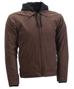Highway 21 Gearhead Men's Brown Textile Jacket With Armor Mesh & Textile