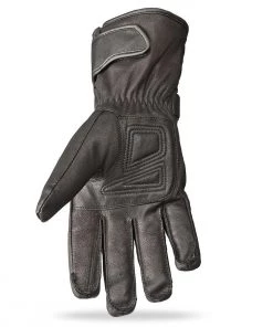Highway 21 Granite Men's Black Leather Gloves Riding Gear