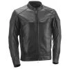 Riding Gear Highway 21 Gunner Men's Black Leather Jacket With Armor