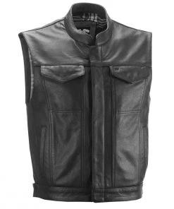 Highway 21 Magnum Men's Black Leather Vest