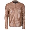 Highway 21 Primer Men's Brown Leather Jacket Riding Gear