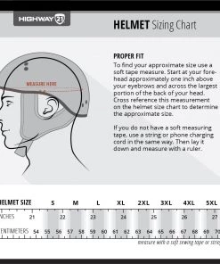 Riding Gear Highway 21 Matte Black .38 Retro Open Face 3/4 Helmet