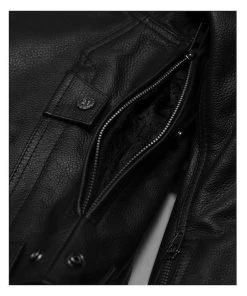 Riding Gear Highway 21 Gunner Men's Black Leather Jacket With Armor