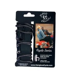 Hot Leathers HRG2001 Black Laced 4 Inch Hair Glove