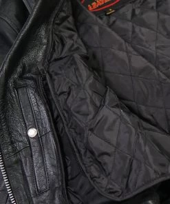 Hot Leathers JKL1009 Ladies Braided Motorcycle Leather Jacket Leather Motorcycle Jackets