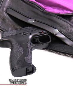 Hot Leathers JKL1032 Ladies Black Leather Jacket With Vented Side Snaps Leather Motorcycle Jackets