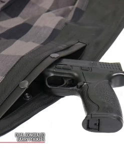 Hot Leathers JKL1034 Ladies Black Leather MC Jacket With Plaid Flannel Lining