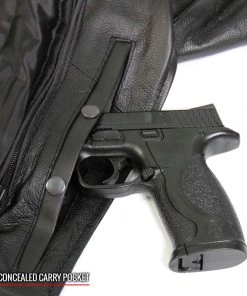 Hot Leathers JKL2001 Ladies Black Braided Motorcycle Leather Jacket With Embroidered Bling Rose Design