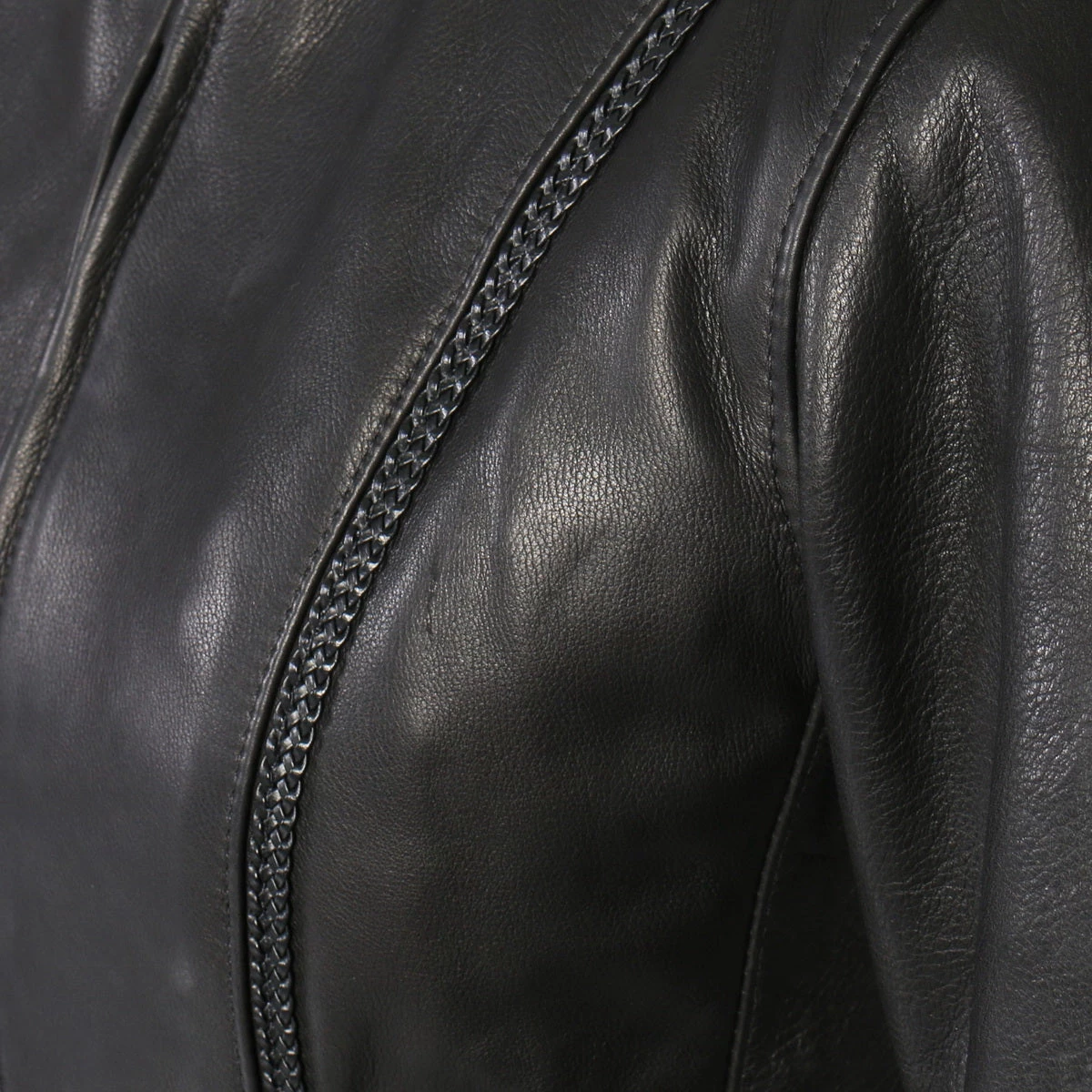 Hot Leathers JKL5002 USA Made Ladies Clean Cut Leather Jacket Leather Motorcycle Jackets