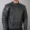Hot Leathers JKM1010 Men's Vented Leather Jacket Leather Motorcycle Jackets