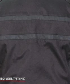 Motorcycle Jackets Hot Leathers JKM1023 Men’s Black High Visibility Nylon Jacket With Concealed Carry Pocket