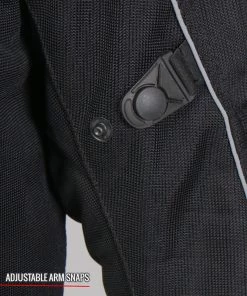 Motorcycle Jackets Hot Leathers JKM1024 Men’s Black All Weather Armored Nylon Jacket With Concealed Carry Pocket