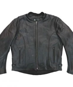 Leather Motorcycle Jackets Hot Leathers JKM1027 Men’s Black ‘Carry And Conceal’ Leather Jacket