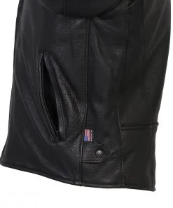 Leather Motorcycle Jackets Hot Leathers JKM5001 Men's USA Made Premium Leather Racer Jacket