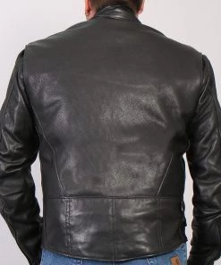 Leather Motorcycle Jackets Hot Leathers JKM5001 Men's USA Made Premium Leather Racer Jacket