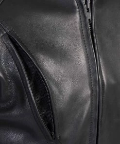 Hot Leathers JKM5002 Men's USA Made Vented Premium Leather Motorcycle Jacket With Side Lace Leather Motorcycle Jackets